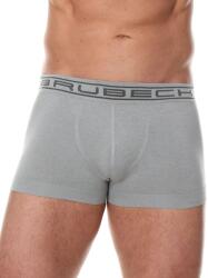 BRUBECK COMFORT COTTON Férfi pamut trunk alsónadrág - Szürke - t-active