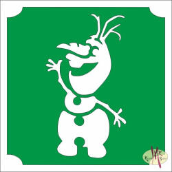  5x5 cm-es Csillámtetoválás sablon - Olaf 162 - mkbazar