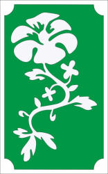 8x5 cm-es Csillámtetoválás sablon - Virág 8