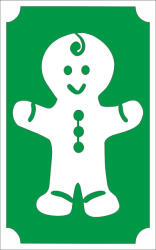  Csillámtetoválás sablon 8x5 cm-es -Mézeskalács 141