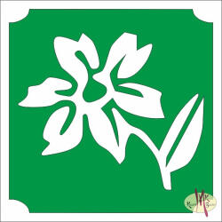  5x5 cm-es Csillám tetoválás sablon -Virág 3 - mkbazar