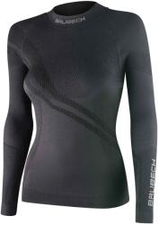 BRUBECK THERMO WOOL Női merinó gyapjú aláöltözet felső - Fekete - t-active