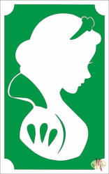  8x5 cm-es Csillámtetoválás sablon - Hófehérke 85