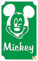  8x5 cm-es Csillámtetoválás sablon - Mickey mouse 104 - mkbazar