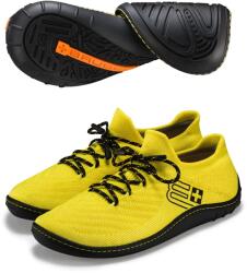 BRUBECK BAREFOOT 25' Női merinó gyapjú mezítlábas cipő - Sárga / Fekete - t-active