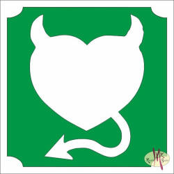  5x5 cm-es Csillámtetoválás sablon - Smiley, emoji 63 - mkbazar