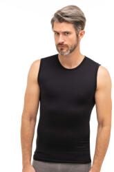 BRUBECK COMFORT WOOL Férfi merinó gyapjú ujjatlan trikó - Fekete