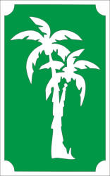  8x5 cm-es Csillámtetoválás sablon - Pálma fák 31