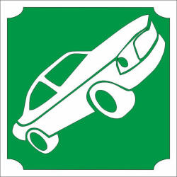  5x5 cm-es Csillám tetoválás sablon - Autó 438