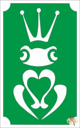  8x5 cm-es Csillámtetoválás sablon - Béka királyfi 40