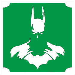  5x5 cm-es Csillámtetoválás sablon - Batman 158
