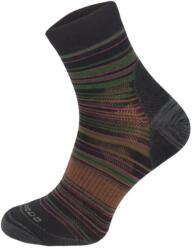 COMODO LIGHTWEIGHT OUTDOOR STRIPS Merinó gyapjú túrazokni - Fekete 1