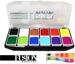 Fusion 12 színű arcfesték paletta - Sampler 12x7gr