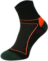 COMODO BIKE PERFORMANCE Drytex ezüstionos kerékpáros zokni - Fekete / Narancs