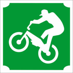  5x5 cm-es Csillám tetoválás sablon - BMX biciklis 339