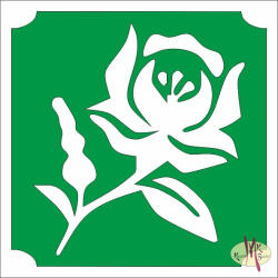  5x5 cm-es Csillám tetoválás sablon - Virág 16 - mkbazar