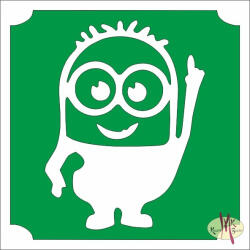  5x5 cm-es Csillám tetoválás sablon - Gru Minyon 31 - mkbazar