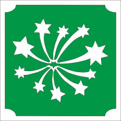 5x5 cm-es Csillámtetoválás sablon - Tűzijáték 453