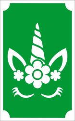  Csillámtetoválás sablon unikornis 148