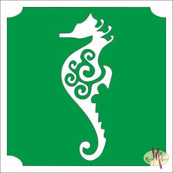  5x5 cm-es Csillámtetoválás sablon - Csikóhal 327