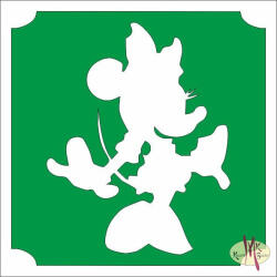 5x5 cm-es Csillámtetoválás sablon - Minnie mouse 403 - mkbazar