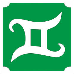 Csillámtetoválás sablon - Csillagjegyek Ikrek 493