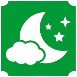 5x5 cm-es Csillámtetoválás sablon - Hold és csillagok 387