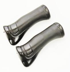 DSX Set 2 mansoane biciclete KRIS Ergo cu suport pentru palma, PVC, 120mm, culoare negru (A710)