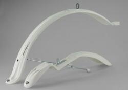 DSX Set 2 aparatori roti biciclete, Simpla RAPTOR SHORT STAYS 26 - 28 , culoare alb (B298)
