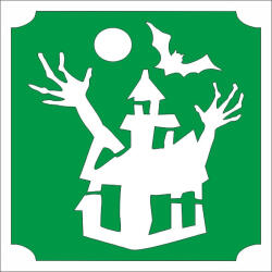  5x5 cm-es Csillámtetoválás sablon - Horror Ház 130 - mkbazar