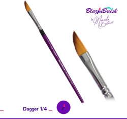 BLAZIN Tőr arcfestő ecset 1/4" Dagger