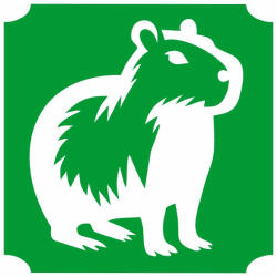  5x5 cm-es Csillámtetoválás sablon - Capybara 90