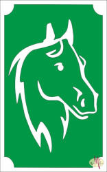  8x5 cm-es Csillámtetoválás sablon - Ló 116 - mkbazar