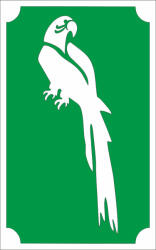  8x5 cm-es Csillám tetoválás sablon - Papagáj 122