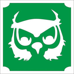  5x5 cm-es Csillámtetoválás sablon - Bagoly 118