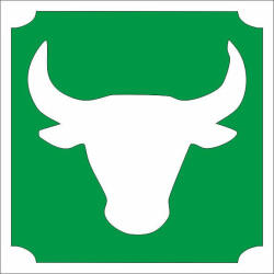  Csillámtetoválás sablon - Bika 477