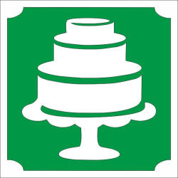  5x5 cm-es Csillámtetoválás sablon - Torta 144