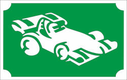 8x5 cm-es Csillámtetoválás sablon - Versenyautó 71