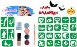  Csillámtetoválás Halloween készlet