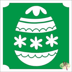  5x5 cm-es Csillámtetoválás sablon - Húsvéti tojás 447