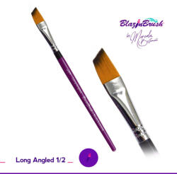 BLAZIN lapos ferde arcfestő ecset Long Angle 1/2