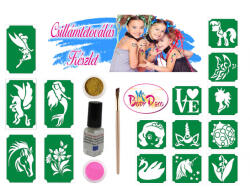  Csillámtetoválás szett - Lányos