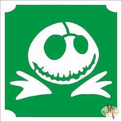  5x5 cm-es Csillámtetoválás sablon - Karácsonyi Lidérc 147