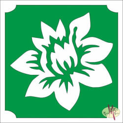  5x5 cm-es Csillámtetoválás sablon - Lotusz virág 77 - mkbazar