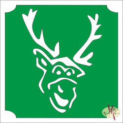  5x5 cm-es Csillámtetoválás sablon - Sven, Frozen 135