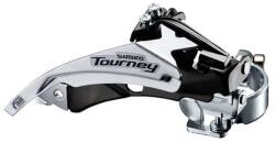 Shimano Schimbator fata Shimano Tourney Fd-Ty500-Ts3 triplu pentru 6 7 viteze pe spate Top Swing tragere dubla colier 34.9Mm (Incl. Adaptor 31.8Mm 28.6Mm), Unghi Cs 63-66 pentru 42T, Chainline 47.5 50mm (EFDT