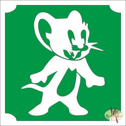  5x5 cm-es Csillám tetoválás sablon - Jerry 323