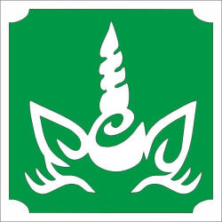  Csillámtetoválás sablon 5x5 cm - Unikornis 473