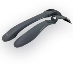 DSX Set 2 aparatori roti biciclete, Simpla Hammer SDE, plastic, fata si spate, culoare gri (B211)