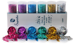 Superstar nagyszemcsés csillám szett 6 db - Laser 130ml